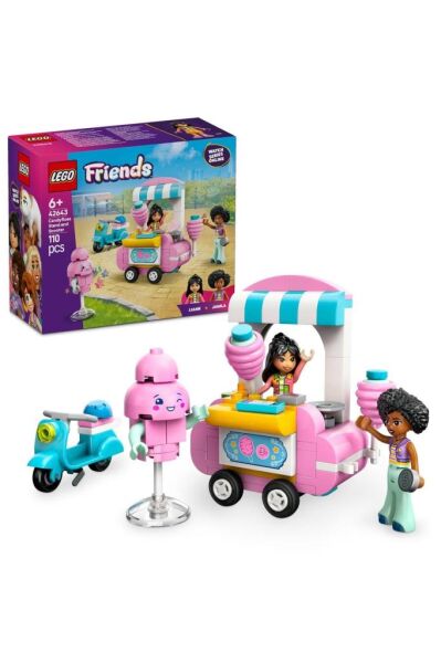 Friends Pamuk Şeker Standı ve Scooter 42643 - 6 Yaş ve Üzeri Oyuncak Yapım Seti (110 Parça)