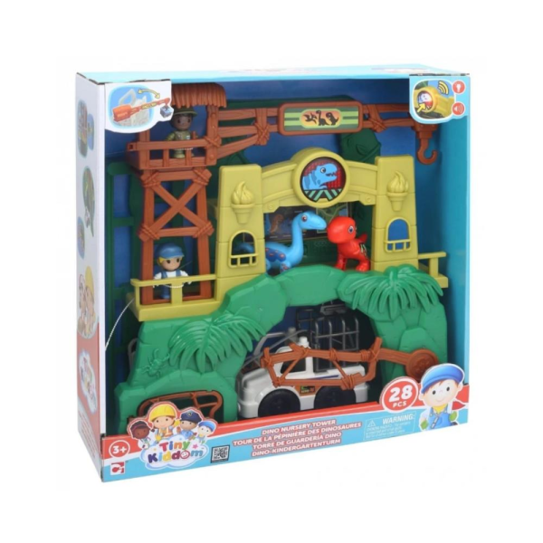 Tıny Kiddom Dino Kreş Kulesi 28 Parça Ses Işık