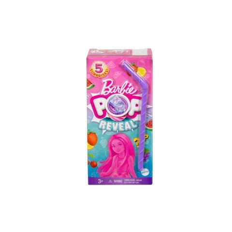 Barbie Pop Reveal Chelsea Small Doll, Fruit Series with 5 Surprises Including Pop-It Pet & Accessories