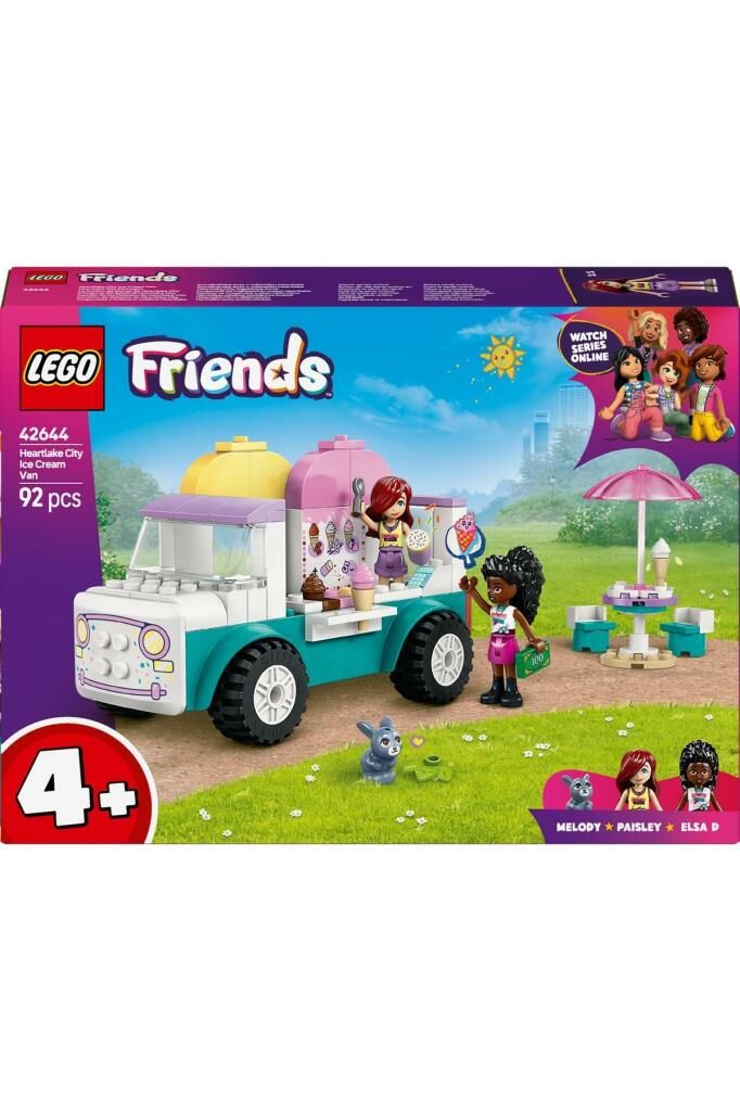 Friends Heartlake City Dondurma Kamyonu 42644 - 4 Yaş ve Üzeri Oyuncak Yapım Seti (92 Parça)