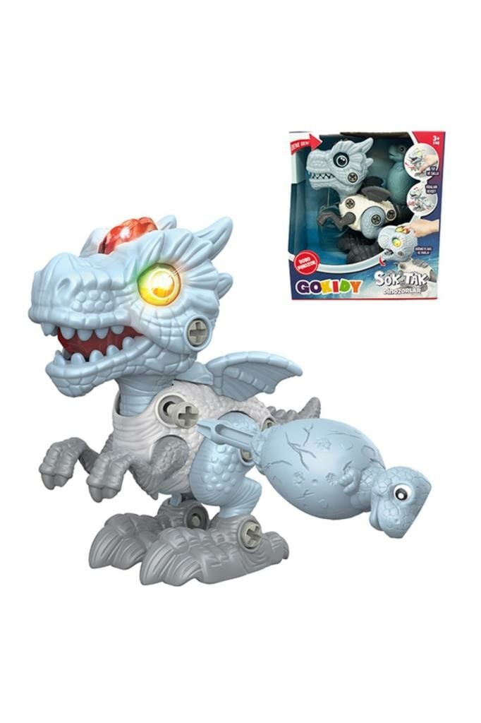 Eğitici Sesli Işıklı Sök-Tak Dinozorlar - Robo Drago