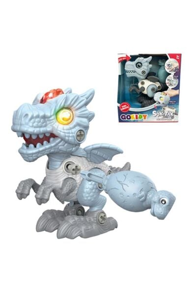 Eğitici Sesli Işıklı Sök-Tak Dinozorlar - Robo Drago