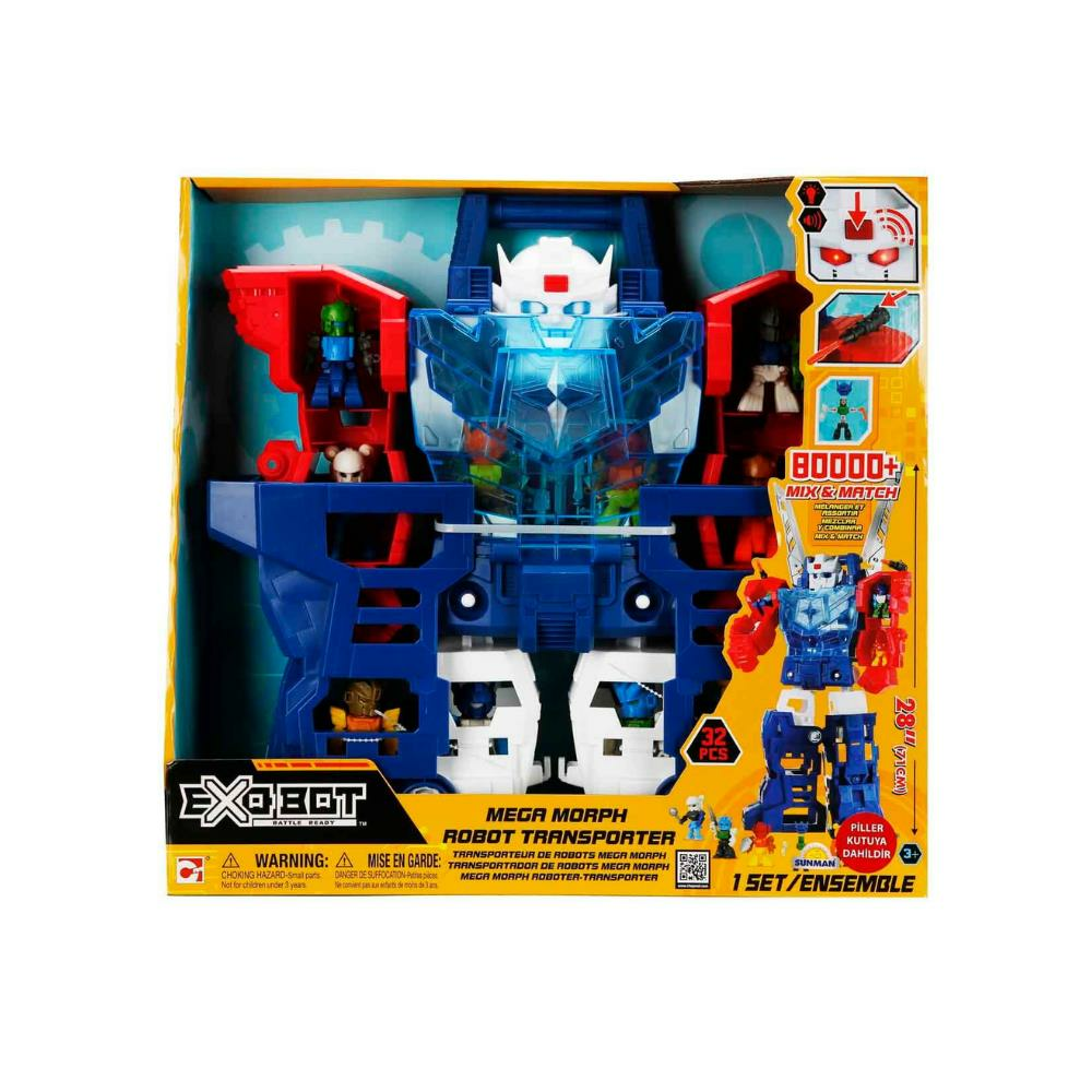 Sesli ve Işıklı Exobot Mega Morph Taşıyıcı Robot 71 cm