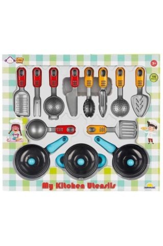 Büyük Kutulu Mutfak Gereçleri Seti 16 Parça