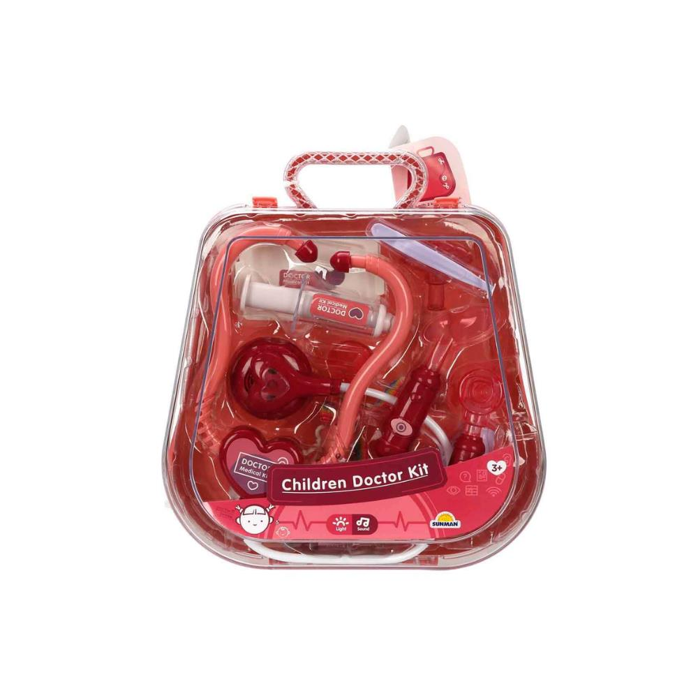 Sesli ve Işıklı Çantalı Doktor Seti