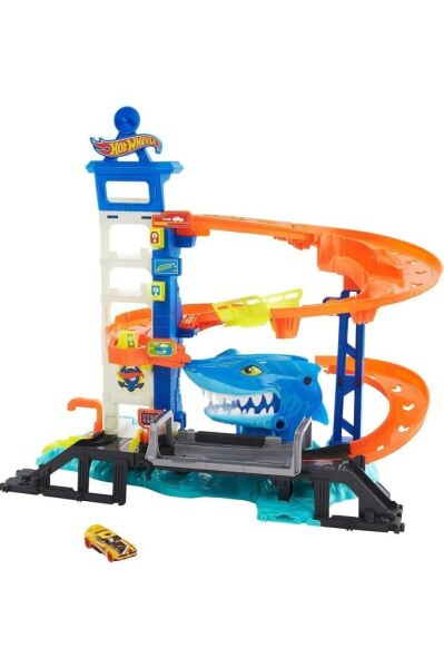 Hot Wheels City Köpek Balığından Kaçış Oyun Seti