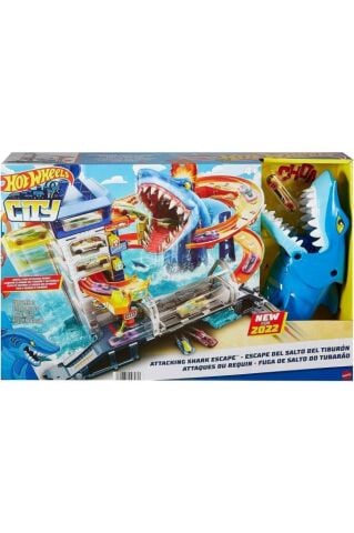 Hot Wheels City Köpek Balığından Kaçış Oyun Seti