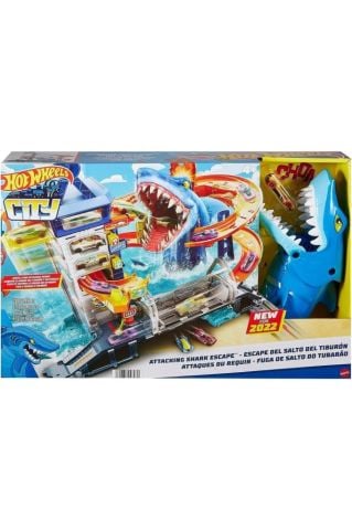 Hot Wheels City Köpek Balığından Kaçış Oyun Seti
