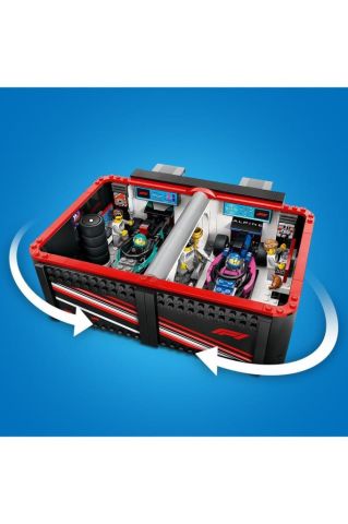 F1® Garajı ve Mercedes-AMG ve Alpine Arabaları 60444 - 7 Yaş ve Üzeri Yapım Seti (678 P)