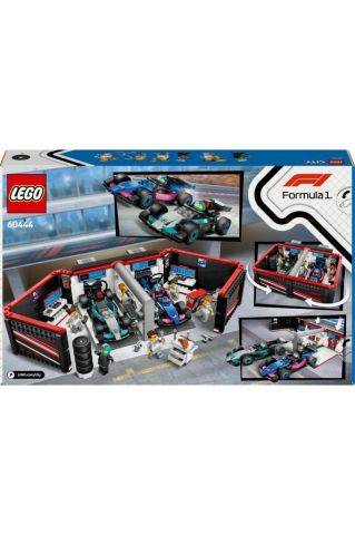 F1® Garajı ve Mercedes-AMG ve Alpine Arabaları 60444 - 7 Yaş ve Üzeri Yapım Seti (678 P)