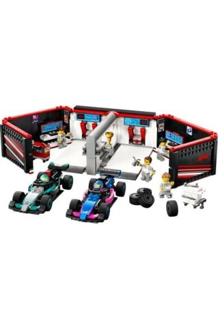 F1® Garajı ve Mercedes-AMG ve Alpine Arabaları 60444 - 7 Yaş ve Üzeri Yapım Seti (678 P)