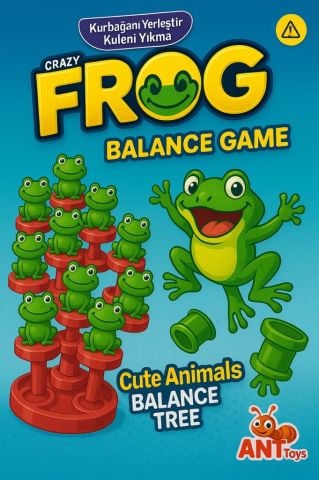 Crazy Frog Denge Oyunu - Eğlenceli Kurbağa Kule Oyunu