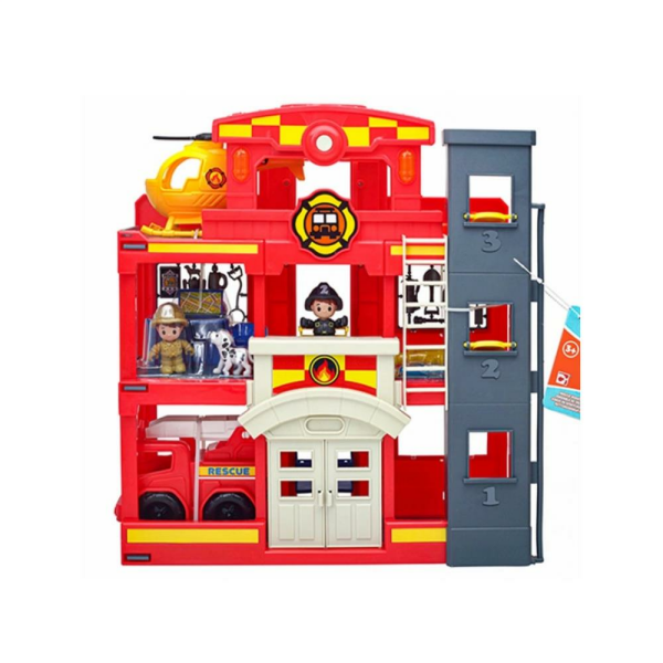 Tiny Kiddom İtfaiye İstasyonu 32 Parça Sesli Işıklı