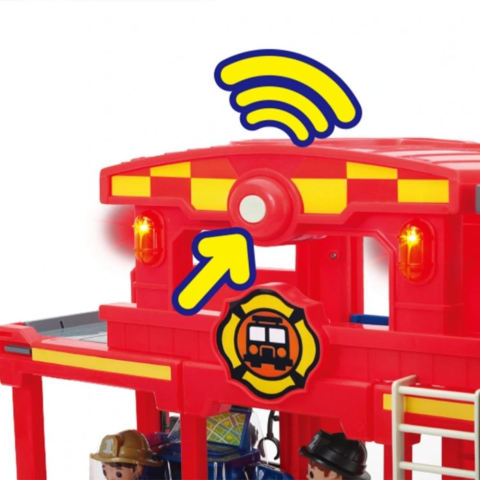 Tiny Kiddom İtfaiye İstasyonu 32 Parça Sesli Işıklı