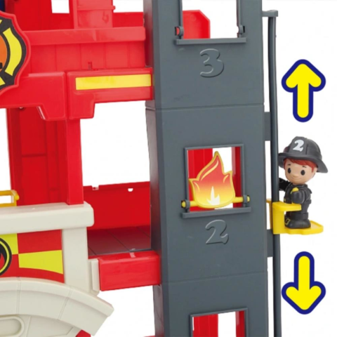 Tiny Kiddom İtfaiye İstasyonu 32 Parça Sesli Işıklı