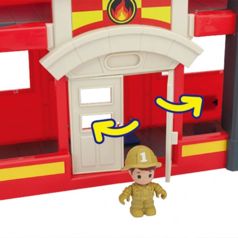 Tiny Kiddom İtfaiye İstasyonu 32 Parça Sesli Işıklı