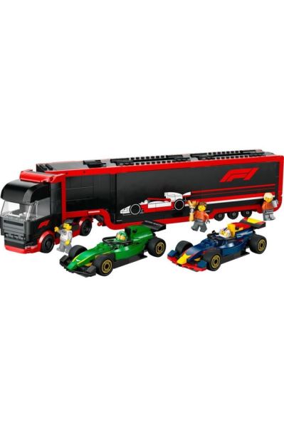 RB20 ve AMR24 F1® Arabalı F1® Kamyonu 60445 - 8 Yaş ve Üzeri Oyuncak Yapım Seti (1086)