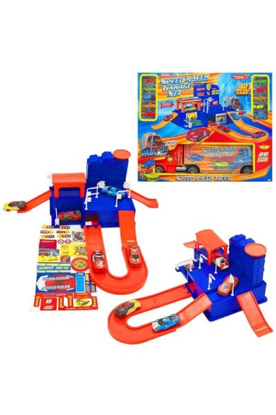SPEED RACER GARAJE VE 10 ARABA SETİ