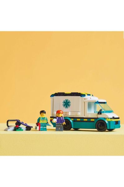 Acil Yardım Ambulansı 60451 -5 Yaş Üzeri Çocuklar için Oyuncak Yapım Seti (184 Parça)