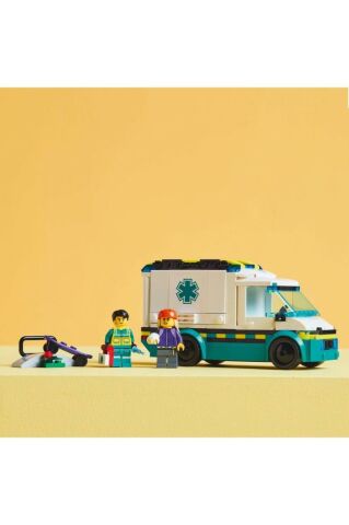 Acil Yardım Ambulansı 60451 -5 Yaş Üzeri Çocuklar için Oyuncak Yapım Seti (184 Parça)