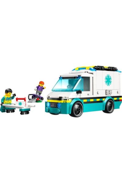 Acil Yardım Ambulansı 60451 -5 Yaş Üzeri Çocuklar için Oyuncak Yapım Seti (184 Parça)