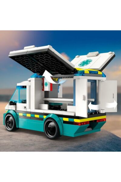 Acil Yardım Ambulansı 60451 -5 Yaş Üzeri Çocuklar için Oyuncak Yapım Seti (184 Parça)