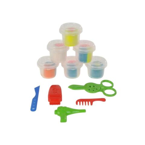 Multi Renkli Oyun Hamurlu Kuaför Seti