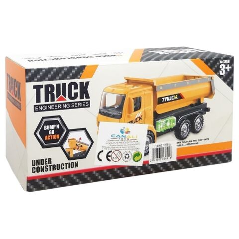 Pilli Işıklı Kamyon Çarp Dön.