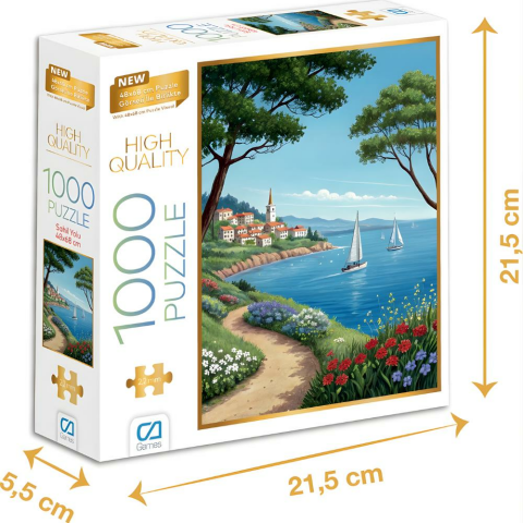 Ca Games Sahil Yolu - 1000 Parçalı Puzzle - 48 x 68 cm