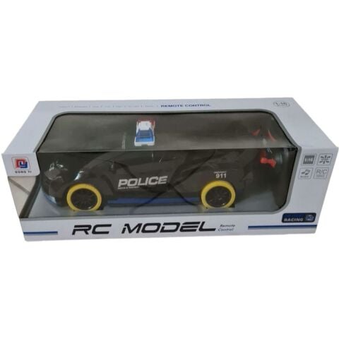 Uzaktan Kumandalı Sesli Işıklı Polis Arabası Siyah