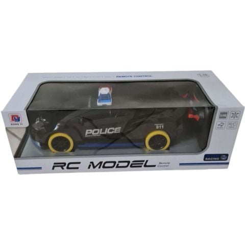 Uzaktan Kumandalı Sesli Işıklı Polis Arabası Siyah