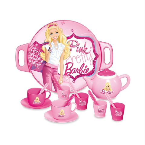 Barbie Tepsili Çay Set