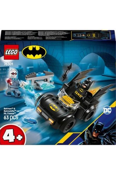 DC Batman™: Batman ve Batmobile™, Mr. Freeze™’e Karşı 76301 - 4 Yaş ve Üzeri Yapım Seti (63P)