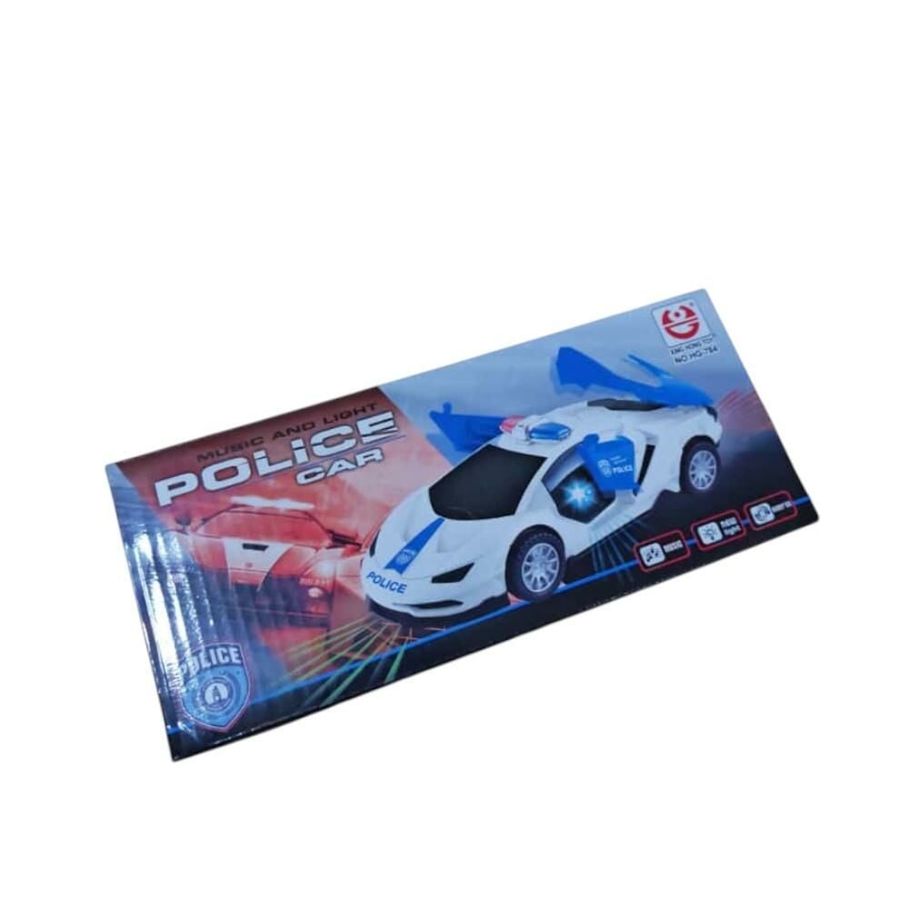 Pilli Işıklı Sesli Polis Araba