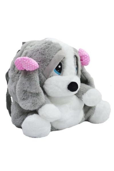 Peluş 26 cm Üzgün Köpek Sırt Çantası