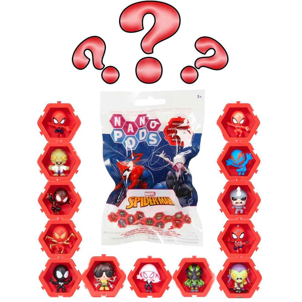Marvel Spider-Man Nano Pods Sürpriz Figür Paketi