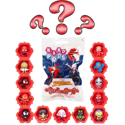 Marvel Spider-Man Nano Pods Sürpriz Figür Paketi