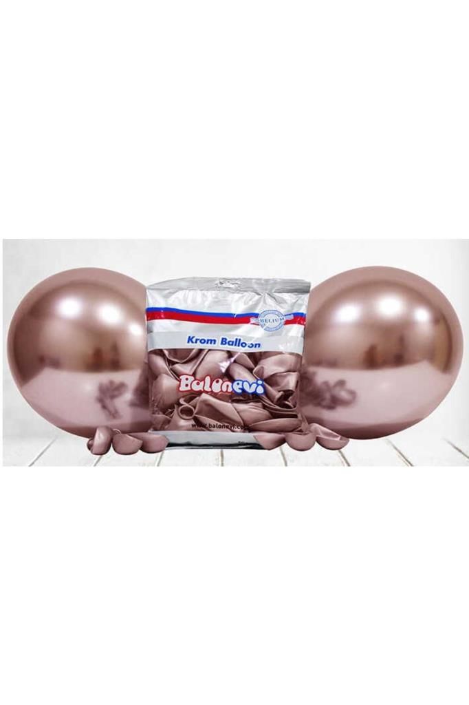 Balon Krom Parlak 12 Inc Rose Gold 50 Adet