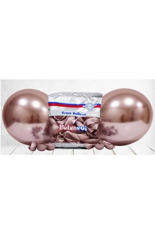 Balon Krom Parlak 12 Inc Rose Gold 50 Adet