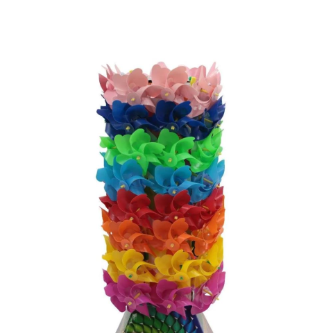 10 Cm 6 Yapraklı Puan. Pls .Rüzgar Gülü