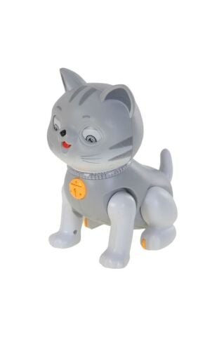 Eğitici & Aktivite Oyuncağı Pilli Müzikli Çarpıp Dönen Yürüyen Kedi