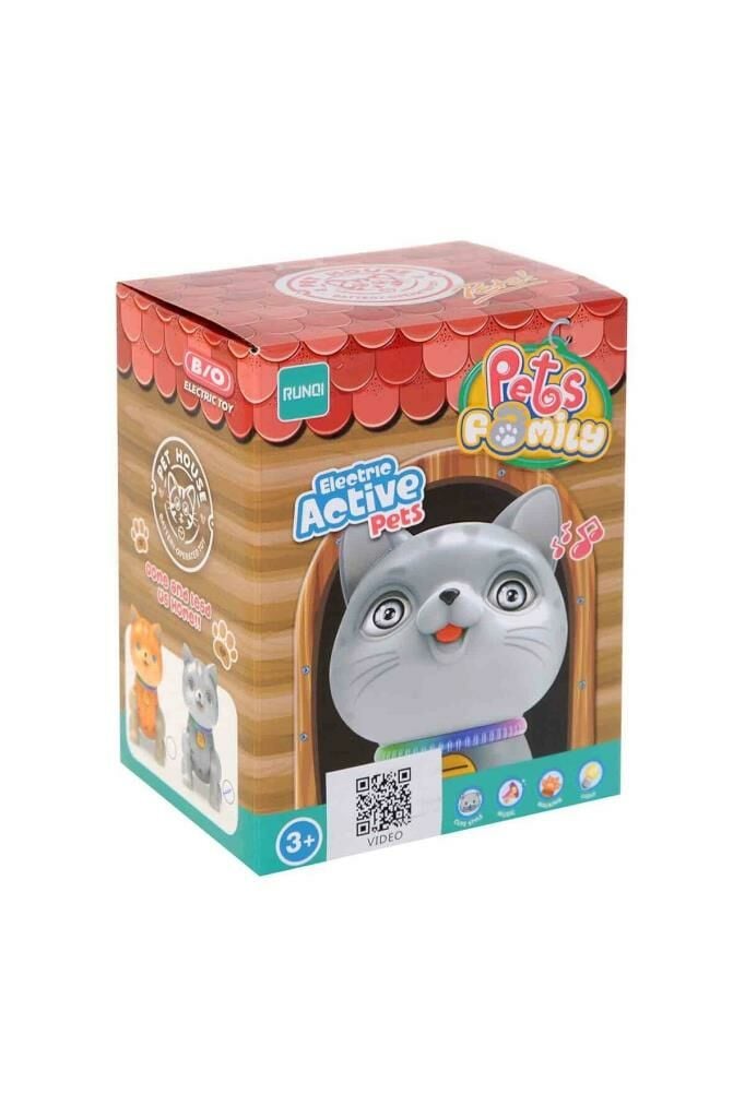 Eğitici & Aktivite Oyuncağı Pilli Müzikli Çarpıp Dönen Yürüyen Kedi