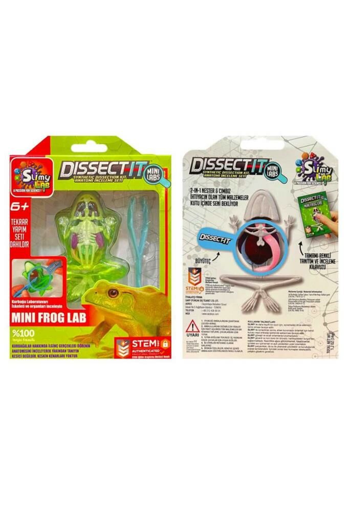 Slimy Lab Mini Kurbağa Laboratuvarı Deney Seti 6+