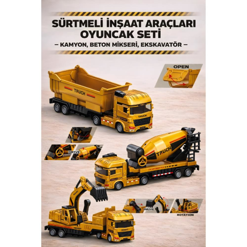 Sürtmeli Araba İnşaat Araçları Pls