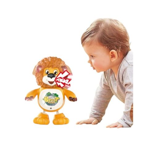 Sesli Işıklı Hareketli Dans Edebilen Emekleme Aslan