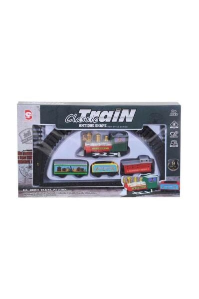 3 Vagonlu Raylı Tren Seti Pilli 180 Cm