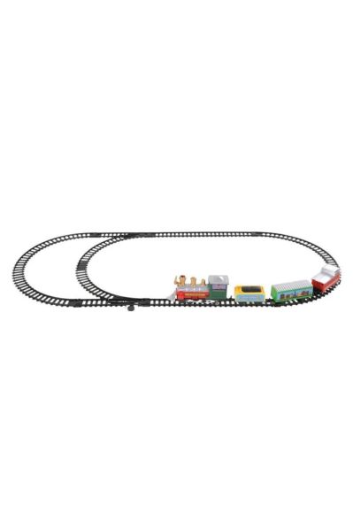 3 Vagonlu Raylı Tren Seti Pilli 180 Cm