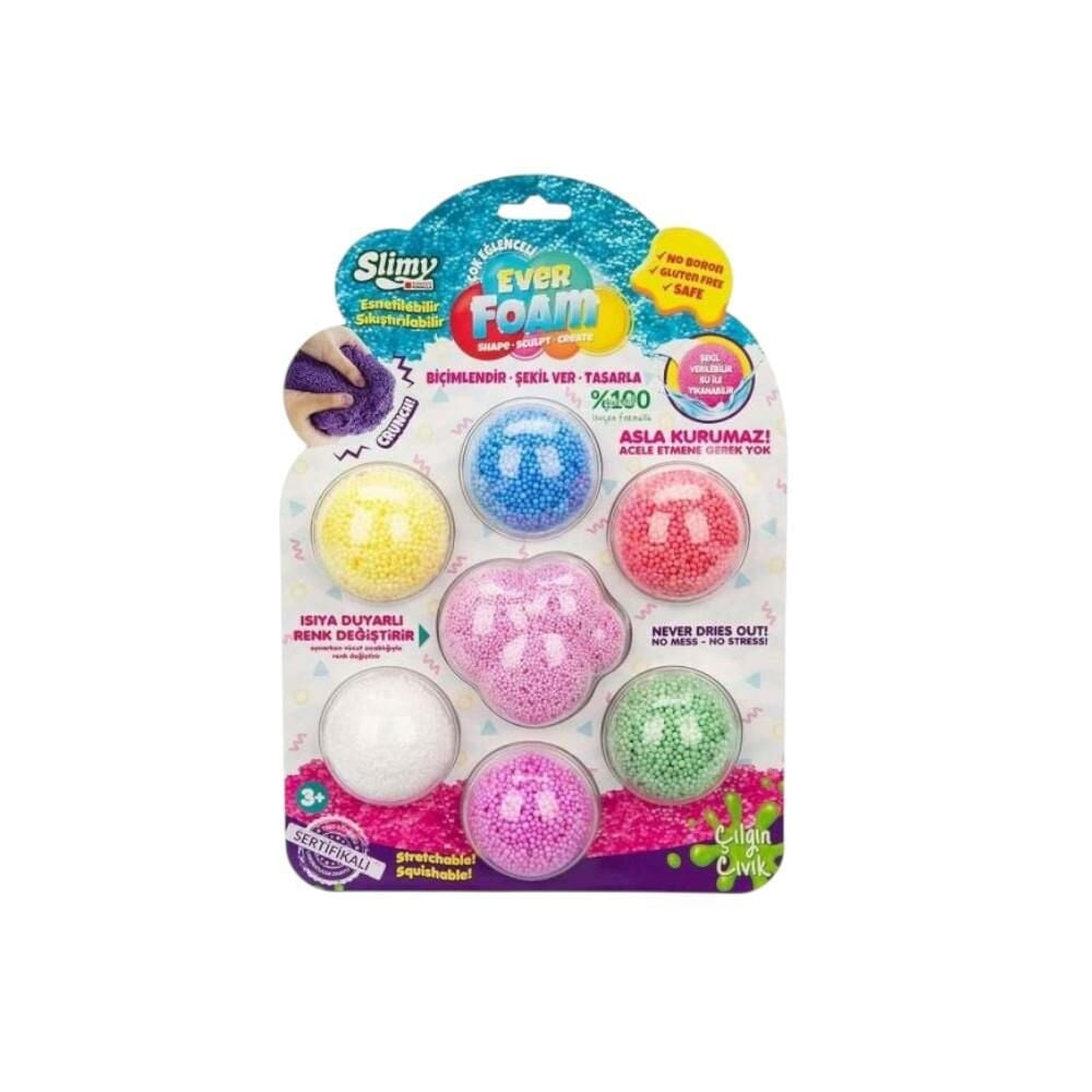 7 Renkli Köpük Slime