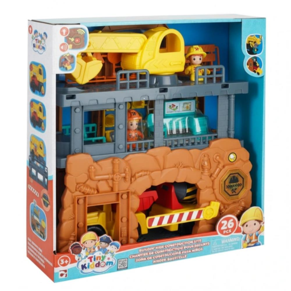 Tiny Kıddım İnşaat Sahası 33 Parça Sesli Işıklı