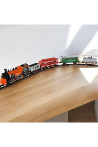 Işıklı Müzikli Buhar Atan Tren Set 22 Parça 530 cm